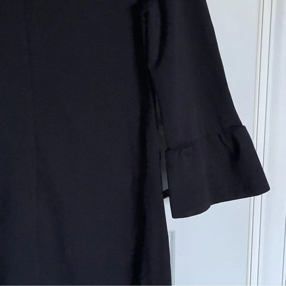 Boden Lavinia Ponte Knit Dress Black Bell Sleeves - 29266 - Picture 11 of 15